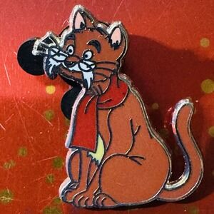 Disney pin 146113 Rufus the Rescuers brown cat red scarf eye glasses Penny pet